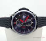 Fake Chopard Alfa Romeo Black Chronograph Watch Red Hands
